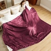 image:imageBedsure GentleSoft Sherpa Fleece Throw Blanket for Couch NonHeated Thick and Warm Throw for Women and Men Soft Fuzzy Plush Blanket for Fall Burnt Orange 50x60 Inches07  Red