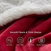 image:imageBedsure GentleSoft Sherpa Fleece Throw Blanket for Couch NonHeated Thick and Warm Throw for Women and Men Soft Fuzzy Plush Blanket for Fall Burnt Orange 50x60 Inches07  Red