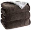 image:imageBedsure GentleSoft Sherpa Fleece Throw Blanket for Couch NonHeated Thick and Warm Throw for Women and Men Soft Fuzzy Plush Blanket for Fall Burnt Orange 50x60 Inches05  Brown