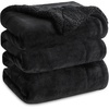 image:imageBedsure GentleSoft Sherpa Fleece Throw Blanket for Couch NonHeated Thick and Warm Throw for Women and Men Soft Fuzzy Plush Blanket for Fall Burnt Orange 50x60 Inches02  Black