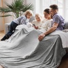 image:imageBedsure GentleSoft Sherpa Fleece Throw Blanket for Couch NonHeated Thick and Warm Throw for Women and Men Soft Fuzzy Plush Blanket for Fall Burnt Orange 50x60 Inches02  Light Grey