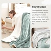 image:imageBedsure GentleSoft Sherpa Fleece Throw Blanket for Couch NonHeated Thick and Warm Throw for Women and Men Soft Fuzzy Plush Blanket for Fall Burnt Orange 50x60 Inches04  Sage Green