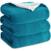 image:imageBedsure GentleSoft Sherpa Fleece Throw Blanket for Couch NonHeated Thick and Warm Throw for Women and Men Soft Fuzzy Plush Blanket for Fall Burnt Orange 50x60 Inches03  Teal