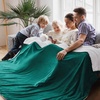 image:imageBedsure GentleSoft Sherpa Fleece Throw Blanket for Couch NonHeated Thick and Warm Throw for Women and Men Soft Fuzzy Plush Blanket for Fall Burnt Orange 50x60 Inches04  Forest Green