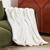 image:imageBedsure GentleSoft Sherpa Fleece Throw Blanket for Couch NonHeated Thick and Warm Throw for Women and Men Soft Fuzzy Plush Blanket for Fall Burnt Orange 50x60 Inches06  White