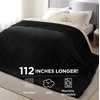 image:imageBedsure GentleSoft Sherpa Fleece Throw Blanket for Couch NonHeated Thick and Warm Throw for Women and Men Soft Fuzzy Plush Blanket for Fall Burnt Orange 50x60 Inches02  Black