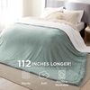 image:imageBedsure GentleSoft Sherpa Fleece Throw Blanket for Couch NonHeated Thick and Warm Throw for Women and Men Soft Fuzzy Plush Blanket for Fall Burnt Orange 50x60 Inches04  Sage Green