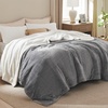 image:imageBedsure GentleSoft Sherpa Fleece Throw Blanket for Couch NonHeated Thick and Warm Throw for Women and Men Soft Fuzzy Plush Blanket for Fall Burnt Orange 50x60 Inches01  Grey