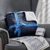 image:imageBedsure GentleSoft Sherpa Fleece Throw Blanket for Couch NonHeated Thick and Warm Throw for Women and Men Soft Fuzzy Plush Blanket for Fall Burnt Orange 50x60 Inches03  Navy