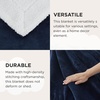 image:imageBedsure GentleSoft Sherpa Fleece Throw Blanket for Couch NonHeated Thick and Warm Throw for Women and Men Soft Fuzzy Plush Blanket for Fall Burnt Orange 50x60 Inches03  Navy