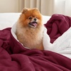 image:imageBedsure GentleSoft Sherpa Fleece Throw Blanket for Couch NonHeated Thick and Warm Throw for Women and Men Soft Fuzzy Plush Blanket for Fall Burnt Orange 50x60 Inches07  Burgundy