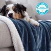 image:imageBedsure GentleSoft Sherpa Fleece Throw Blanket for Couch NonHeated Thick and Warm Throw for Women and Men Soft Fuzzy Plush Blanket for Fall Burnt Orange 50x60 Inches03  Slate Blue