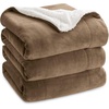 image:imageBedsure GentleSoft Sherpa Fleece Throw Blanket for Couch NonHeated Thick and Warm Throw for Women and Men Soft Fuzzy Plush Blanket for Fall Burnt Orange 50x60 Inches05  Camel