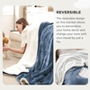 image:imageBedsure GentleSoft Sherpa Fleece Throw Blanket for Couch NonHeated Thick and Warm Throw for Women and Men Soft Fuzzy Plush Blanket for Fall Burnt Orange 50x60 Inches03  Slate Blue
