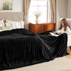 image:imageBedsure GentleSoft Sherpa Fleece Throw Blanket for Couch NonHeated Thick and Warm Throw for Women and Men Soft Fuzzy Plush Blanket for Fall Burnt Orange 50x60 Inches02  Black