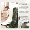image:imageBedsure GentleSoft Sherpa Fleece Throw Blanket for Couch NonHeated Thick and Warm Throw for Women and Men Soft Fuzzy Plush Blanket for Fall Burnt Orange 50x60 Inches04  Olive Green