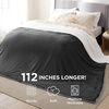 image:imageBedsure GentleSoft Sherpa Fleece Throw Blanket for Couch NonHeated Thick and Warm Throw for Women and Men Soft Fuzzy Plush Blanket for Fall Burnt Orange 50x60 Inches02  Charcoal