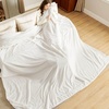 image:imageBedsure GentleSoft Sherpa Fleece Throw Blanket for Couch NonHeated Thick and Warm Throw for Women and Men Soft Fuzzy Plush Blanket for Fall Burnt Orange 50x60 Inches06  White
