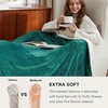 image:imageBedsure GentleSoft Sherpa Fleece Throw Blanket for Couch NonHeated Thick and Warm Throw for Women and Men Soft Fuzzy Plush Blanket for Fall Burnt Orange 50x60 Inches04  Forest Green