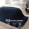 image:imageBedsure GentleSoft Sherpa Fleece Throw Blanket for Couch NonHeated Thick and Warm Throw for Women and Men Soft Fuzzy Plush Blanket for Fall Burnt Orange 50x60 Inches03  Navy