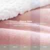 image:imageBedsure GentleSoft Sherpa Fleece Throw Blanket for Couch NonHeated Thick and Warm Throw for Women and Men Soft Fuzzy Plush Blanket for Fall Burnt Orange 50x60 Inches07  Pink
