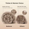 image:imageBedsure Gentlesoft Fluffy Cozy Faux Fur Throw Blanket for Couch Soft Fuzzy Plush Furry Blanket DoubleSided Faux Rabbit Fur Thick Warm Chair Throws Luxury Gifts for Women 50 X 60 Light BrownLight Brown