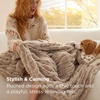 image:imageBedsure Gentlesoft Fluffy Cozy Faux Fur Throw Blanket for Couch Soft Fuzzy Plush Furry Blanket DoubleSided Faux Rabbit Fur Thick Warm Chair Throws Luxury Gifts for Women 50 X 60 Light BrownLight Brown