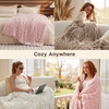 image:imageBedsure Gentlesoft Fluffy Cozy Faux Fur Throw Blanket for Couch Soft Fuzzy Plush Furry Blanket DoubleSided Faux Rabbit Fur Thick Warm Chair Throws Luxury Gifts for Women 50 X 60 Light BrownCream