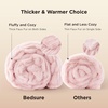 image:imageBedsure Gentlesoft Fluffy Cozy Faux Fur Throw Blanket for Couch Soft Fuzzy Plush Furry Blanket DoubleSided Faux Rabbit Fur Thick Warm Chair Throws Luxury Gifts for Women 50 X 60 Light BrownPink