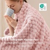 image:imageBedsure Pink Throw Blanket for Couch  350GSM Fluffy Plush Bubble Blanket for Bed Home Room Decor GentleSoft Cute Fleece Soft Cozy Gifts for Women Girls 50x60 Inches01  Pink