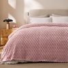 image:imageBedsure Pink Throw Blanket for Couch  350GSM Fluffy Plush Bubble Blanket for Bed Home Room Decor GentleSoft Cute Fleece Soft Cozy Gifts for Women Girls 50x60 Inches08  Dusty Rose