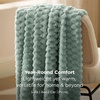 image:imageBedsure Pink Throw Blanket for Couch  350GSM Fluffy Plush Bubble Blanket for Bed Home Room Decor GentleSoft Cute Fleece Soft Cozy Gifts for Women Girls 50x60 Inches02  Sage Green