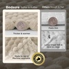image:imageBedsure Pink Throw Blanket for Couch  350GSM Fluffy Plush Bubble Blanket for Bed Home Room Decor GentleSoft Cute Fleece Soft Cozy Gifts for Women Girls 50x60 Inches03  Beige