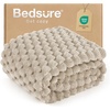image:imageBedsure Pink Throw Blanket for Couch  350GSM Fluffy Plush Bubble Blanket for Bed Home Room Decor GentleSoft Cute Fleece Soft Cozy Gifts for Women Girls 50x60 Inches03  Beige