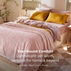 image:imageBedsure Pink Throw Blanket for Couch  350GSM Fluffy Plush Bubble Blanket for Bed Home Room Decor GentleSoft Cute Fleece Soft Cozy Gifts for Women Girls 50x60 Inches01  Pink