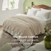 image:imageBedsure Pink Throw Blanket for Couch  350GSM Fluffy Plush Bubble Blanket for Bed Home Room Decor GentleSoft Cute Fleece Soft Cozy Gifts for Women Girls 50x60 Inches03  Beige