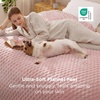 image:imageBedsure Pink Throw Blanket for Couch  350GSM Fluffy Plush Bubble Blanket for Bed Home Room Decor GentleSoft Cute Fleece Soft Cozy Gifts for Women Girls 50x60 Inches01  Pink