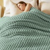 image:imageBedsure Pink Throw Blanket for Couch  350GSM Fluffy Plush Bubble Blanket for Bed Home Room Decor GentleSoft Cute Fleece Soft Cozy Gifts for Women Girls 50x60 Inches02  Sage Green