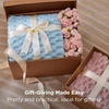 image:imageBedsure Pink Throw Blanket for Couch  350GSM Fluffy Plush Bubble Blanket for Bed Home Room Decor GentleSoft Cute Fleece Soft Cozy Gifts for Women Girls 50x60 Inches06  Light Blue