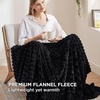 image:imageBedsure Pink Throw Blanket for Couch  350GSM Fluffy Plush Bubble Blanket for Bed Home Room Decor GentleSoft Cute Fleece Soft Cozy Gifts for Women Girls 50x60 Inches07  Black