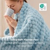 image:imageBedsure Pink Throw Blanket for Couch  350GSM Fluffy Plush Bubble Blanket for Bed Home Room Decor GentleSoft Cute Fleece Soft Cozy Gifts for Women Girls 50x60 Inches06  Light Blue