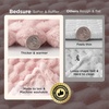 image:imageBedsure Pink Throw Blanket for Couch  350GSM Fluffy Plush Bubble Blanket for Bed Home Room Decor GentleSoft Cute Fleece Soft Cozy Gifts for Women Girls 50x60 Inches01  Pink