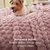 image:imageBedsure Pink Throw Blanket for Couch  350GSM Fluffy Plush Bubble Blanket for Bed Home Room Decor GentleSoft Cute Fleece Soft Cozy Gifts for Women Girls 50x60 Inches08  Dusty Rose