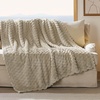 image:imageBedsure Pink Throw Blanket for Couch  350GSM Fluffy Plush Bubble Blanket for Bed Home Room Decor GentleSoft Cute Fleece Soft Cozy Gifts for Women Girls 50x60 Inches03  Beige