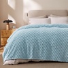 image:imageBedsure Pink Throw Blanket for Couch  350GSM Fluffy Plush Bubble Blanket for Bed Home Room Decor GentleSoft Cute Fleece Soft Cozy Gifts for Women Girls 50x60 Inches06  Light Blue