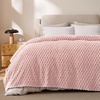 image:imageBedsure Pink Throw Blanket for Couch  350GSM Fluffy Plush Bubble Blanket for Bed Home Room Decor GentleSoft Cute Fleece Soft Cozy Gifts for Women Girls 50x60 Inches01  Pink