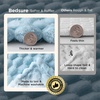 image:imageBedsure Pink Throw Blanket for Couch  350GSM Fluffy Plush Bubble Blanket for Bed Home Room Decor GentleSoft Cute Fleece Soft Cozy Gifts for Women Girls 50x60 Inches06  Light Blue