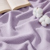 image:imageBedsure GentleSoft 100 Cotton Large Throw Blanket for Couch 50x70 inches  Breathable and Lightweight Soft Cozy Herringbone Woven Cotton Throw for Summer Spring Light Brown Office Chair Blanket06  Light Purple