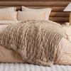 image:imageBedsure Gentlesoft Fluffy Cozy Faux Fur Throw Blanket for Couch Soft Fuzzy Plush Furry Blanket DoubleSided Faux Rabbit Fur Thick Warm Chair Throws Luxury Gifts for Women 50 X 60 Light BrownLight Brown