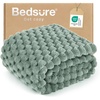 image:imageBedsure Pink Throw Blanket for Couch  350GSM Fluffy Plush Bubble Blanket for Bed Home Room Decor GentleSoft Cute Fleece Soft Cozy Gifts for Women Girls 50x60 Inches02  Sage Green